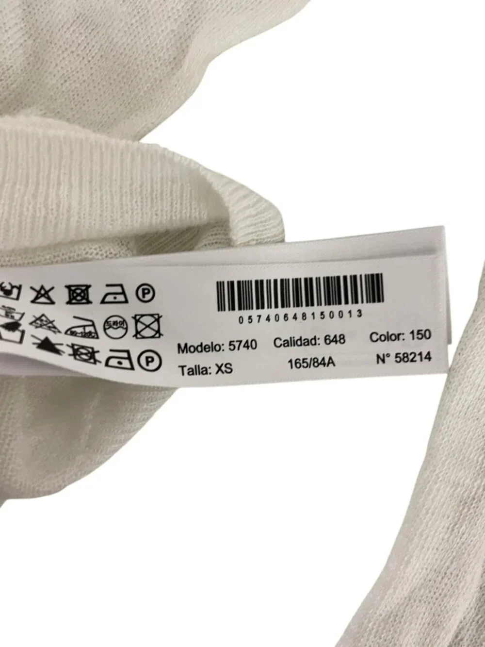 Massimo Dutti Womens Linen Sweater Size XS White V-Neck Sheer Knit 5740/648 NWT
